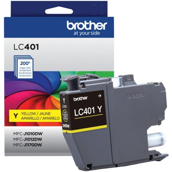 Brother LC401YS Original Standard Yield Inkjet Ink Cartridge - Single Pack - Yellow - 1 Each