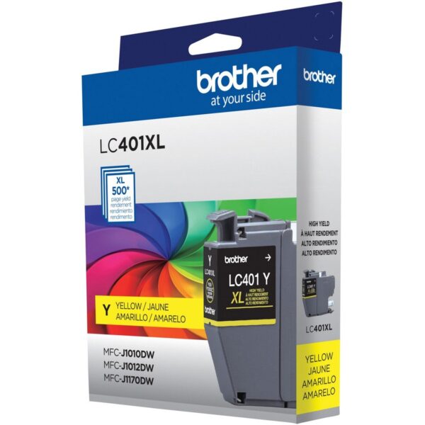 Brother LC401XLYS Original High Yield Inkjet Ink Cartridge - Single Pack - Yellow - 1 Each - Image 2