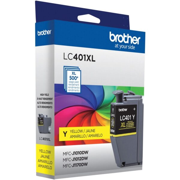 Brother LC401XLYS Original High Yield Inkjet Ink Cartridge - Single Pack - Yellow - 1 Each - Image 3