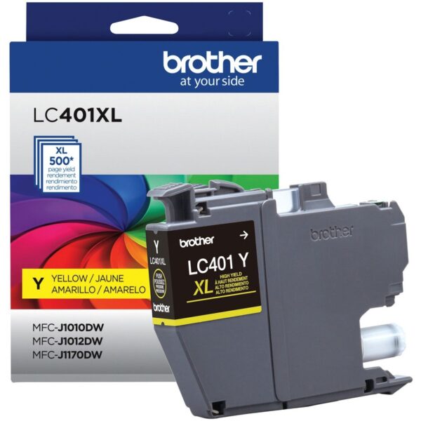 Brother LC401XLYS Original High Yield Inkjet Ink Cartridge - Single Pack - Yellow - 1 Each