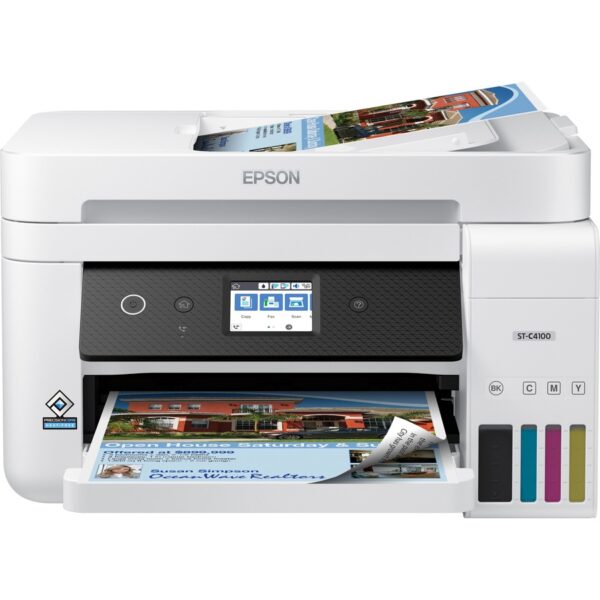 Epson WorkForce ST-C4100 Wireless Inkjet Multifunction Printer - Color - Image 4