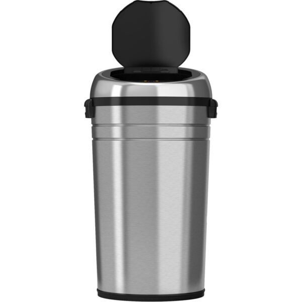 HLS Commercial XL Round Stainless Sensor Trash Can - Image 2