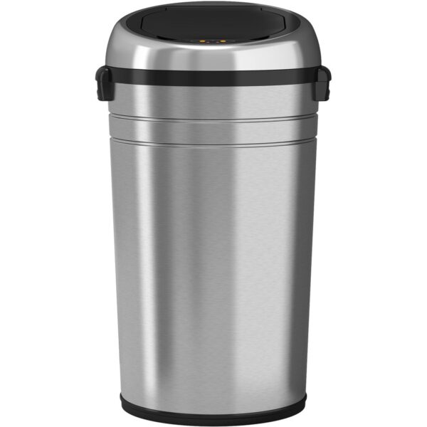 HLS Commercial XL Round Stainless Sensor Trash Can - Image 4