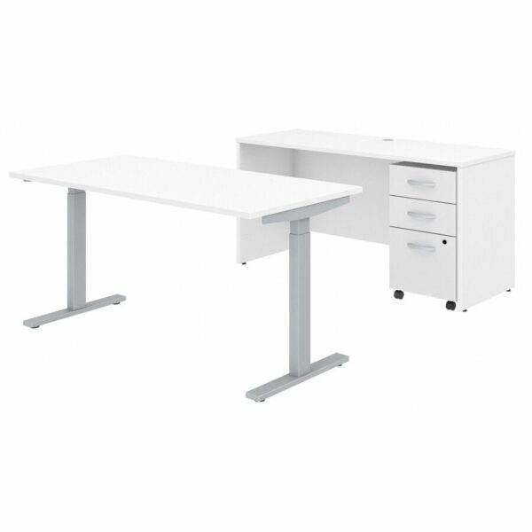 Bush Business Furniture Studio C White Laminate Desking