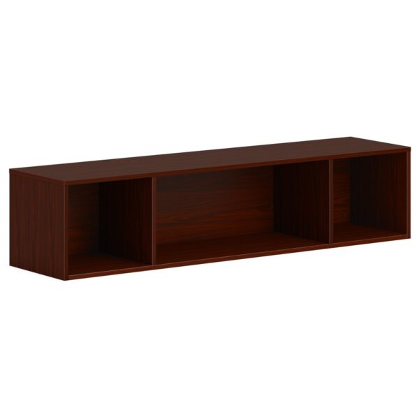 HON Mod Wall Mounted Storage | Open | 60"W | Traditional Mahogany Finish