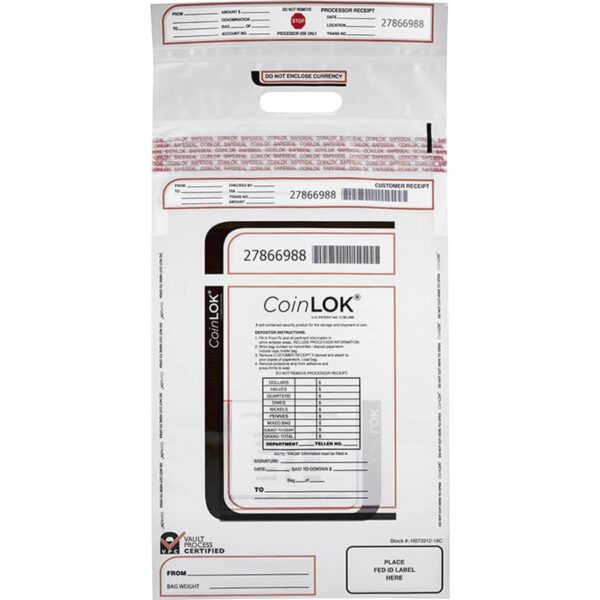 ControlTek CoinLOK Plastic Coin Bags