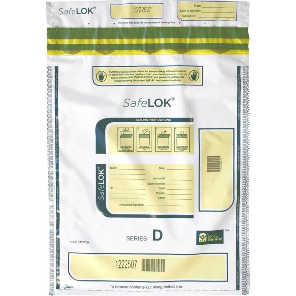 ControlTek SafeLOK Tamper-Evident Deposit Bags