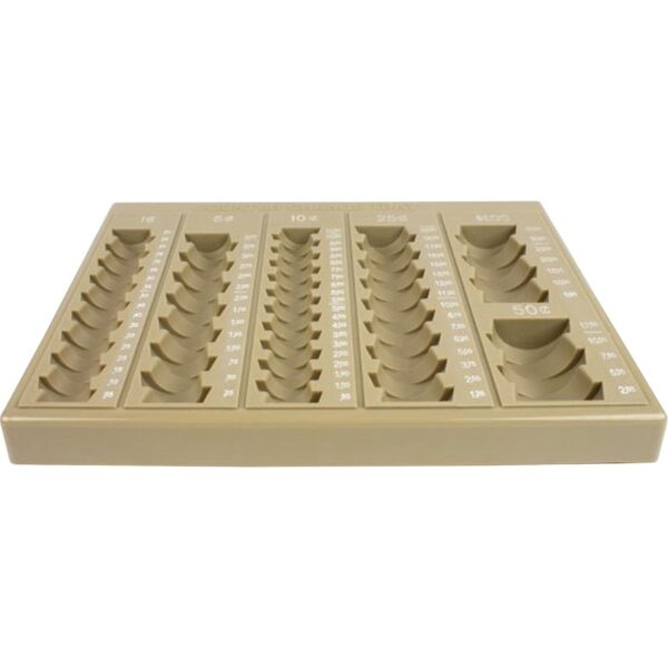 ControlTek 6-Denomination Self Counting Loose Coin Tray