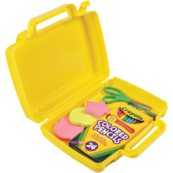 Deflecto Antimicrobial Storage Case Yellow