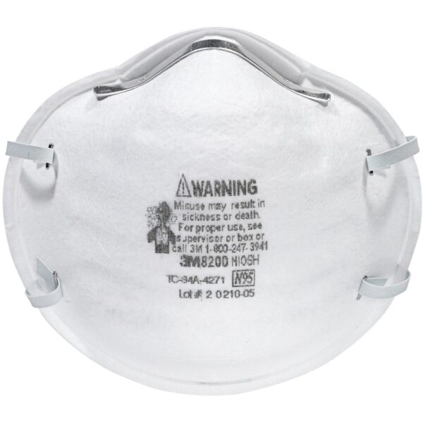 3M N95 Particle Respirator 8200 Masks - 2-Packs