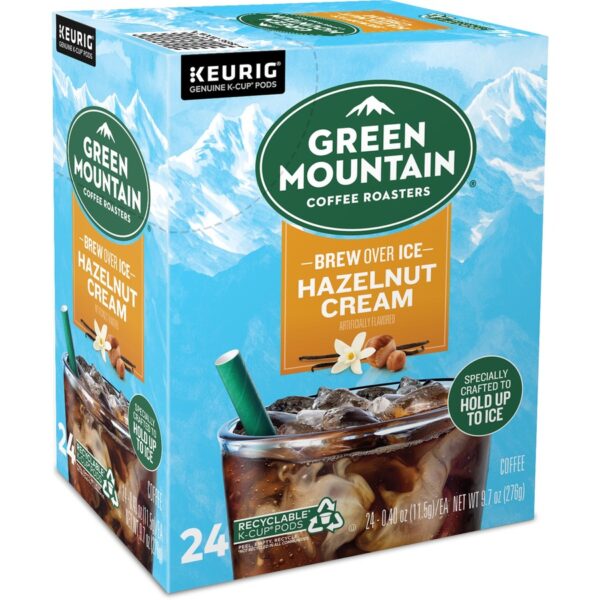 Green Mountain Coffee Roasters® K-Cup Brew Over Ice Hazelnut Cream Coffee - Image 3