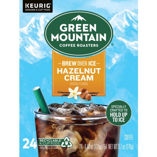 Green Mountain Coffee Roasters® K-Cup Brew Over Ice Hazelnut Cream Coffee - Image 5