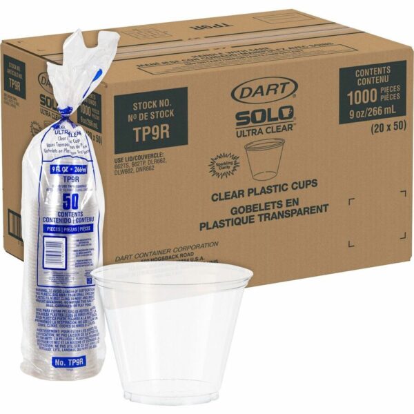 Solo Ultra Clear 9 oz Squat Cold Cups