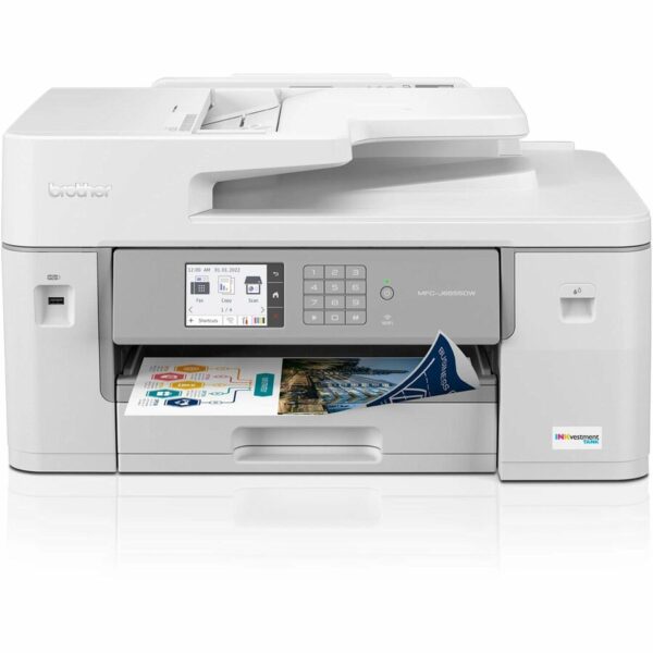 Brother MFC-J6555DW Wireless INKvestment Tank Inkjet Multifunction Printer - Color