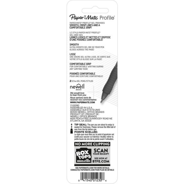 Paper Mate Profile Retractable Gel Pens - Image 2