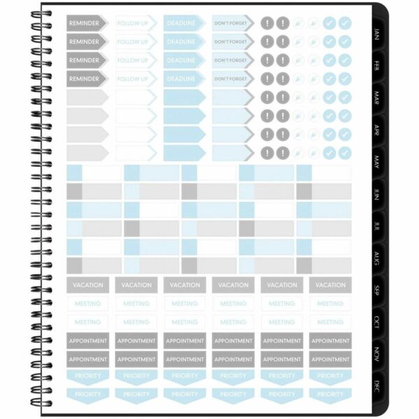 At-A-Glance Contemporary Lite Monthly Planner, Black, Large, 9" x 11" - Image 2