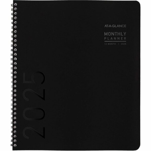 At-A-Glance Contemporary Lite Monthly Planner, Black, Large, 9" x 11" - Image 5