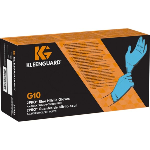 Kleenguard G10 Blue Nitrile Gloves - Image 2