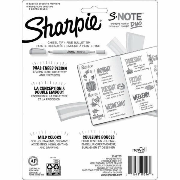 Sharpie S-Note Duo Dual-Tip Markers - Image 2