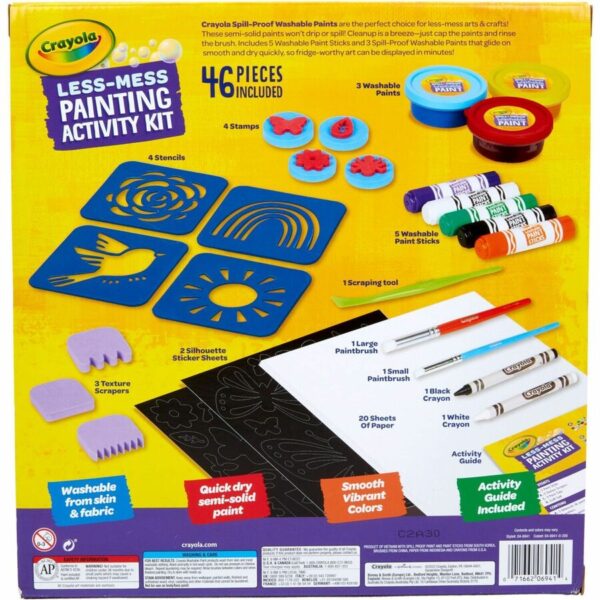 Crayola Less Mess Paint Set - Image 4