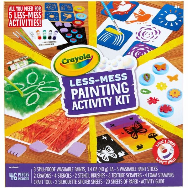 Crayola Less Mess Paint Set - Image 5