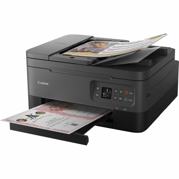 Canon TR7020A Wireless Inkjet Multifunction Printer - Color - Black - Image 2