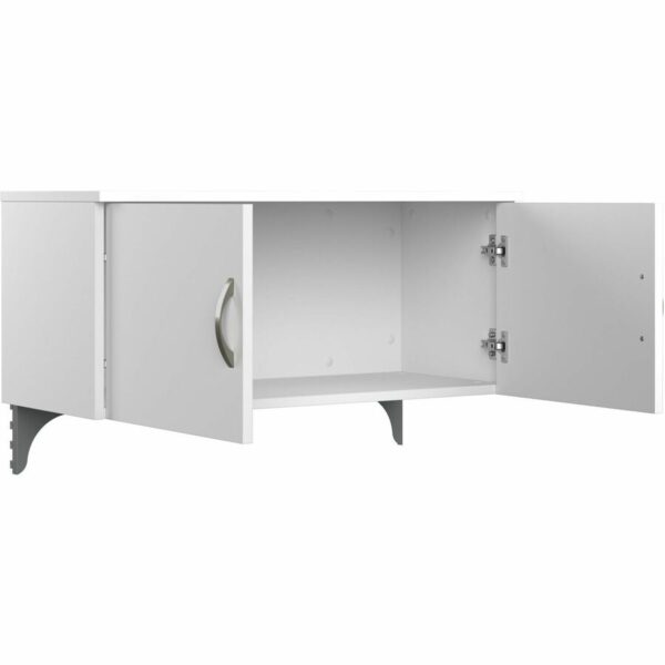 Bush Business Furniture Easy Office 60W 2 Person L Shaped Cubicle Desk with Drawers and 66H Panels - Image 2