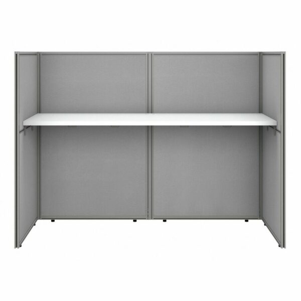 Bush Business Furniture Easy Office 60W Cubicle Desk Workstation with 45H Closed Panels - Image 2