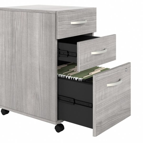 Bush Business Furniture Studio A 83W Large Corner Desk with 3-Drawer Mobile File Cabinet - Image 2