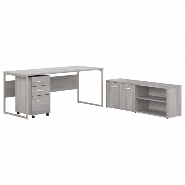 Bush Business Furniture Hybrid Platinum Gray Desking