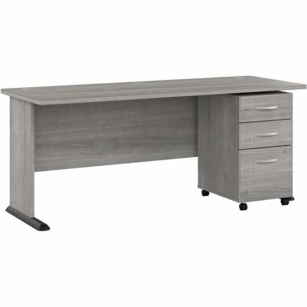 Bush Business Furniture Studio A 72W Computer Desk with 3-Drawer Mobile File Cabinet