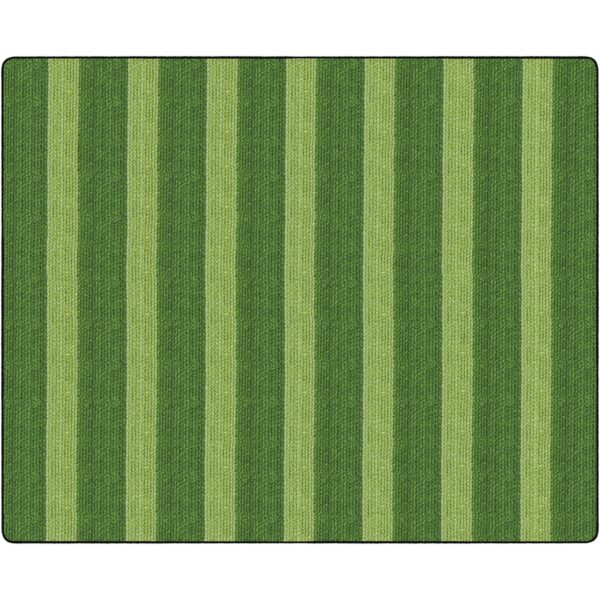 Flagship Carpets Basketweave Stripes Classroom Rug