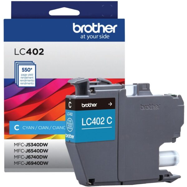 Brother LC402CS Original Inkjet Ink Cartridge - Cyan - 1 Each