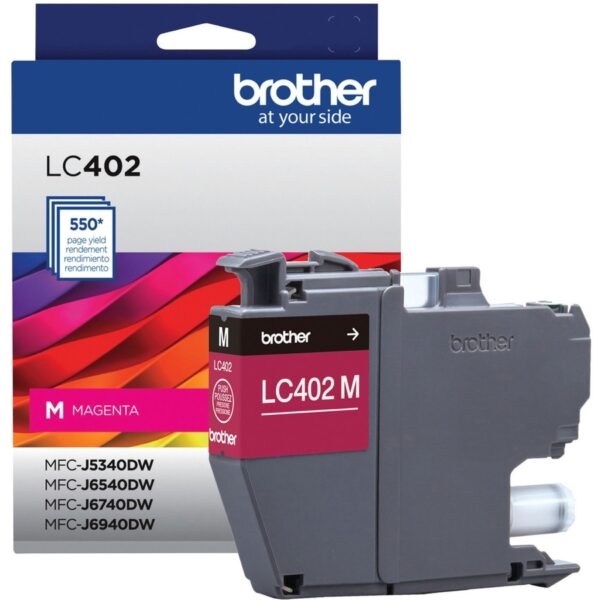 Brother LC402MS Original Inkjet Ink Cartridge - Magenta - 1 Each