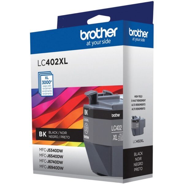 Brother LC402XLBKS Original High Yield Inkjet Ink Cartridge - Black - 1 Each - Image 2