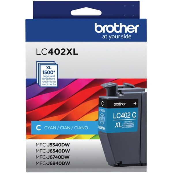 Brother LC402XLCS Original High Yield Inkjet Ink Cartridge - Cyan - 1 Each - Image 3