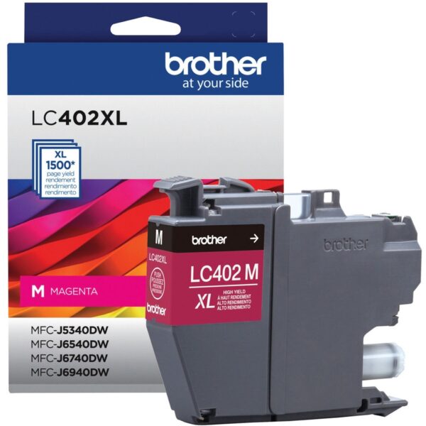 Brother LC402XLMS Original High Yield Inkjet Ink Cartridge - Magenta - 1 Each