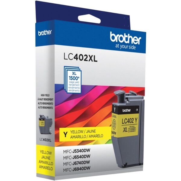 Brother LC402XL Original High (XL) Yield Inkjet Ink Cartridge - Yellow - 1 Each - Image 2