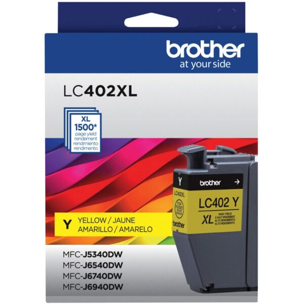 Brother LC402XL Original High (XL) Yield Inkjet Ink Cartridge - Yellow - 1 Each - Image 3