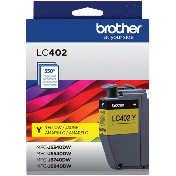 Brother LC402YS Original Inkjet Ink Cartridge - Yellow - 1 Each