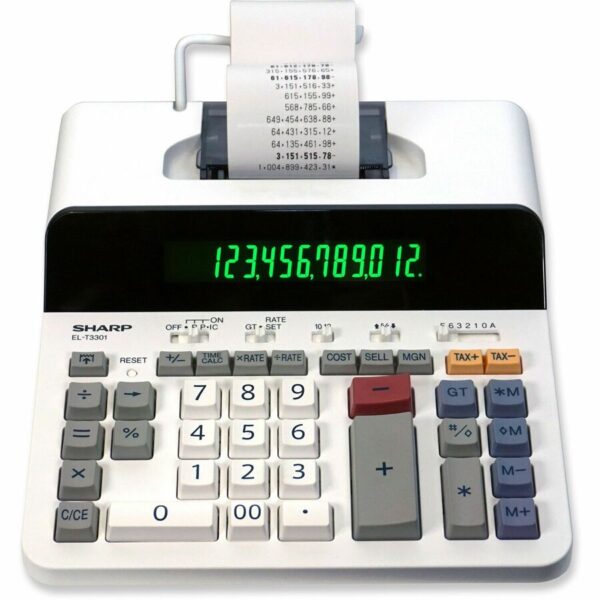 Sharp 12 Digit Thermal Printing Calculator