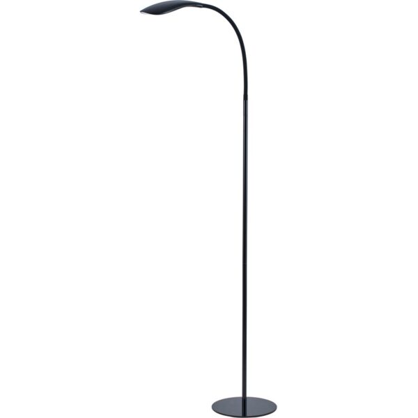 Bostitch Gooseneck Floor Lamp, Black