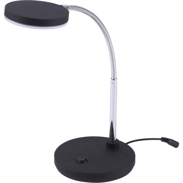 Bostitch Metal Gooseneck Desk Lamp, Black