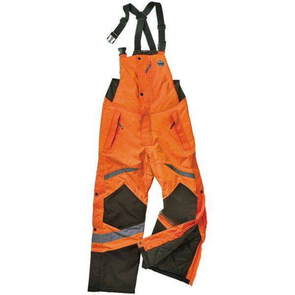 Ergodyne 8928 Hi-Vis Insulated Rain Bibs