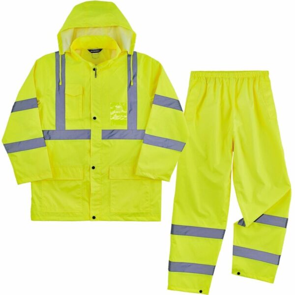 Ergodyne GloWear 8376K Hi-Vis Rain Suit Kits