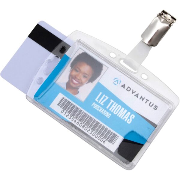 Advantus Plastic ID Card Holders - Image 4