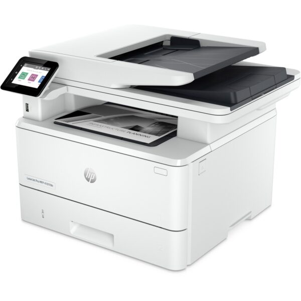 HP LaserJet Pro 4101fdn Laser Multifunction Printer - Monochrome - White - Image 2