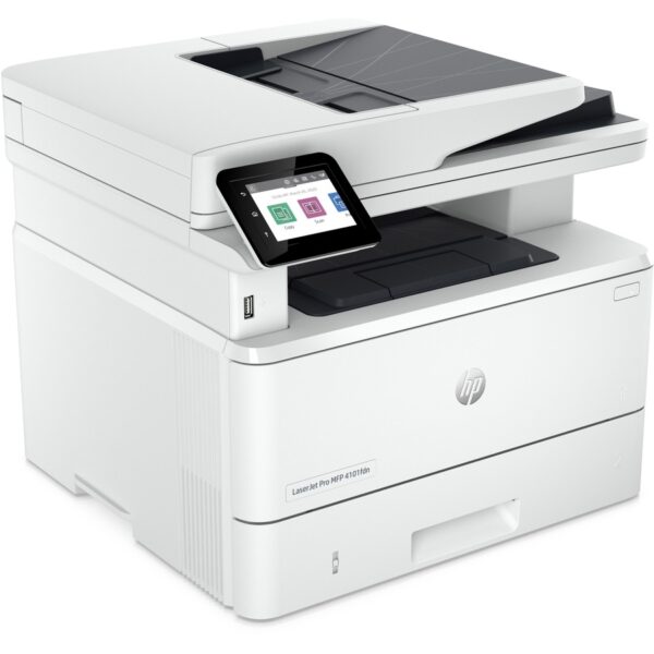 HP LaserJet Pro 4101fdn Laser Multifunction Printer - Monochrome - White - Image 3