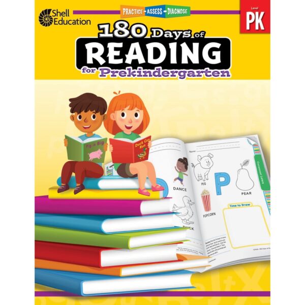 Shell Education 180 Days of Reading for Prekindergarten Printed Book