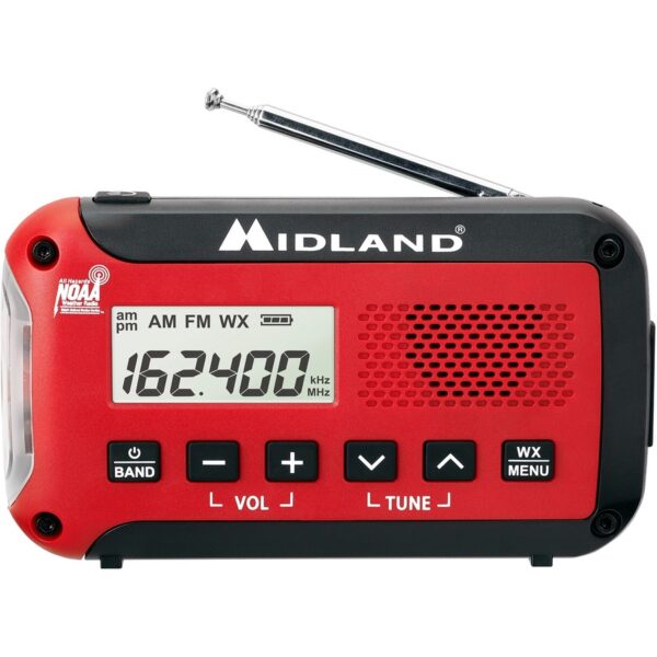 Midland E+READY Compact Emergency Alert AM/FM Weather Radio - Image 3